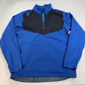 Ping Golf Jacket Men Medium Blue Long Sleeve 1/4 Zip Pullover Sensordry Rain M